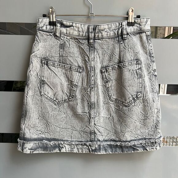 IRO Lanas Light Gray Denim Mini Skirt Size 38 - Picture 3 of 7